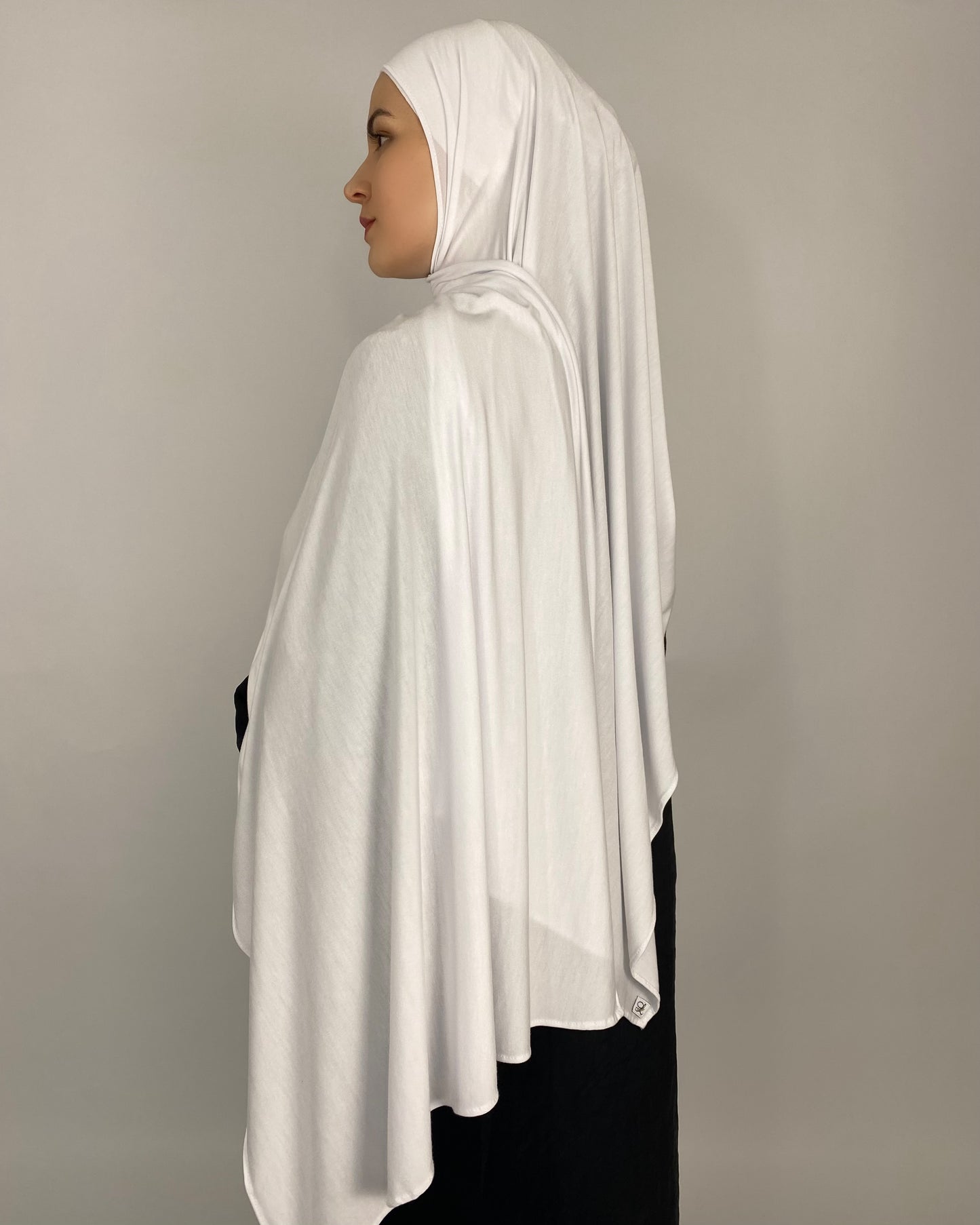 Premium Jersey Hijab - weiß
