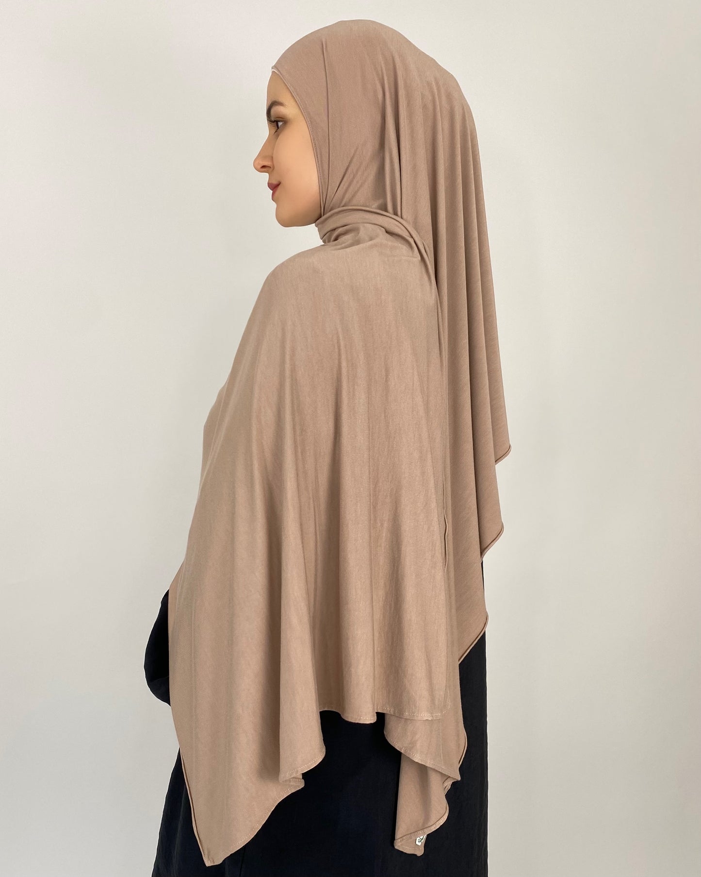 Premium Jersey Hijab - latte